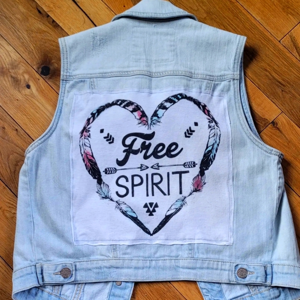 Free spirit denim vest